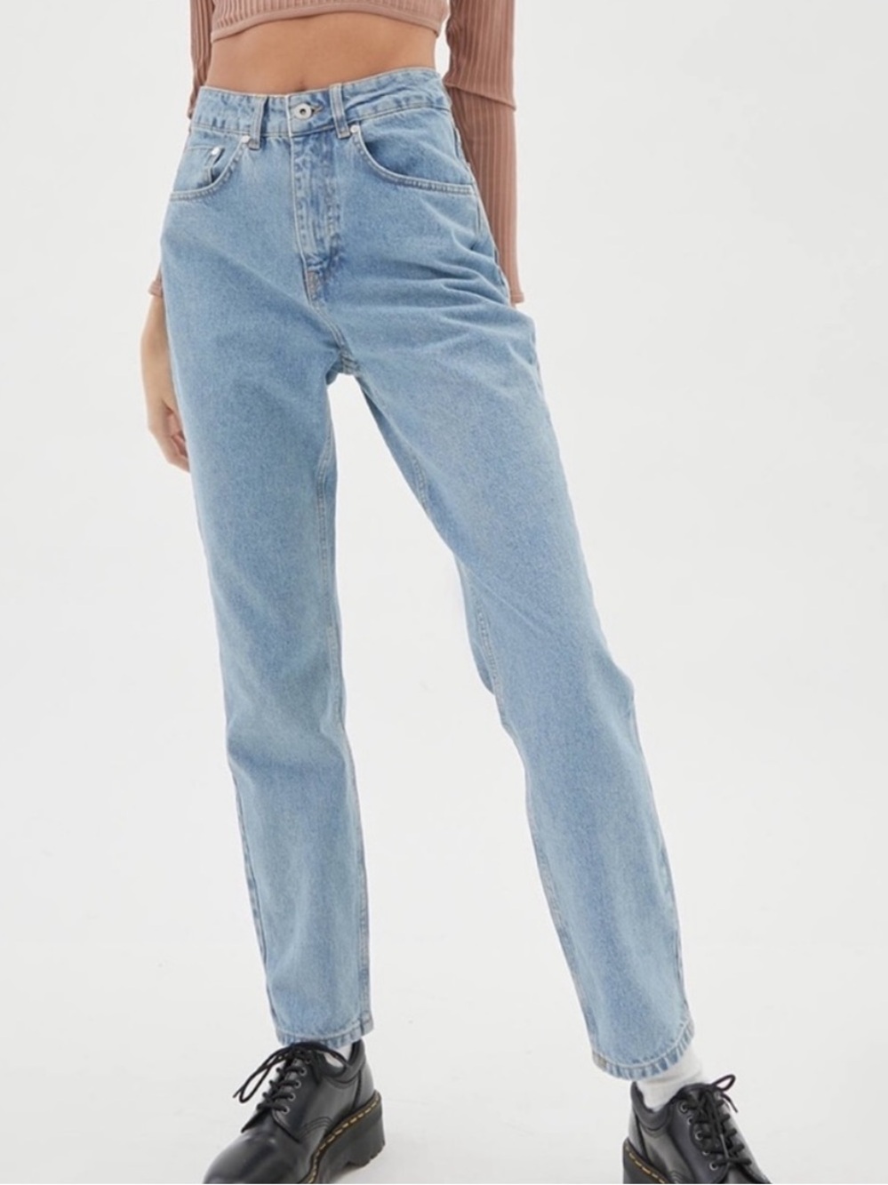 RAGGED JEANS Light Wash High Rise Straight Leg - Picture 2 of 9